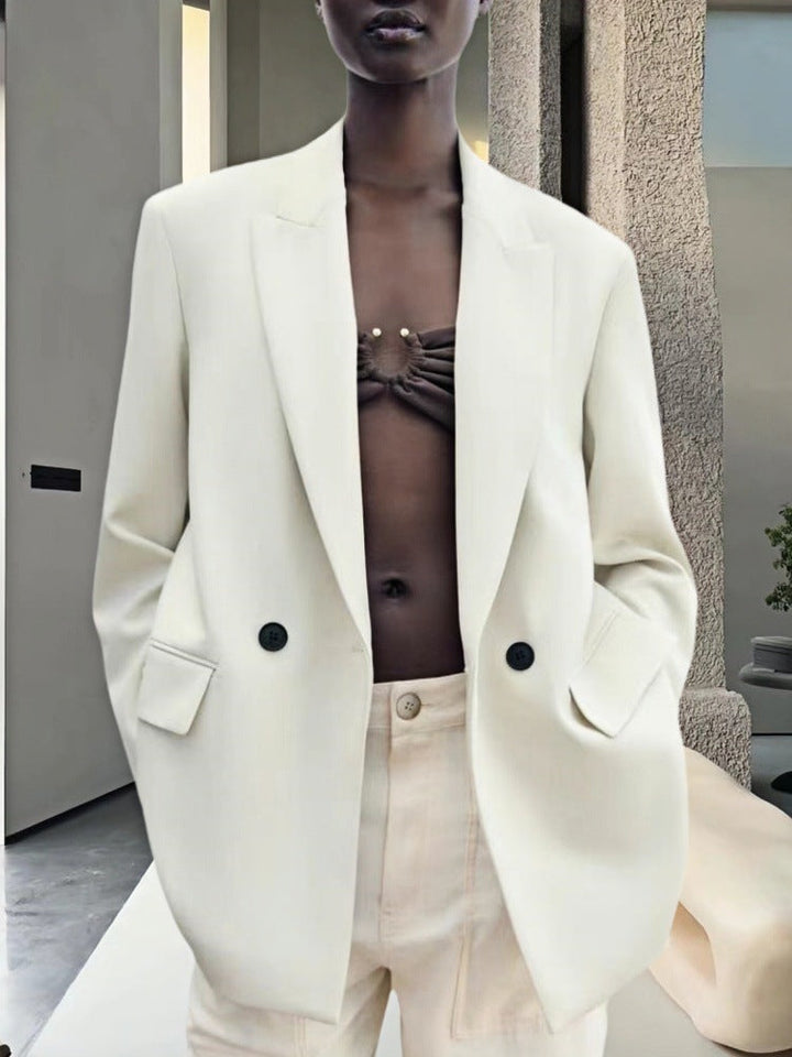 Damen Modischer und eleganter Oversized Blazer Drune