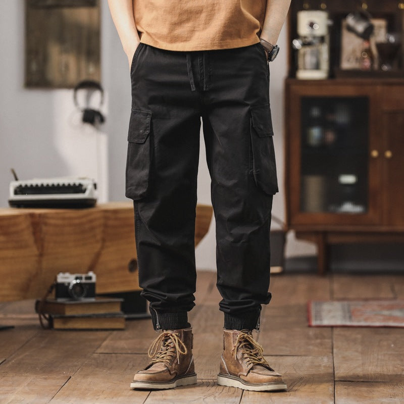 Herren Multifunktionale Cargohose mit elastischem Bund Drune