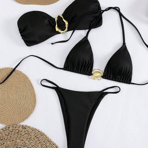 Damen Bikini mit raffiniertem Bandeau-Oberteil und höchstem Tragekomfort Drune