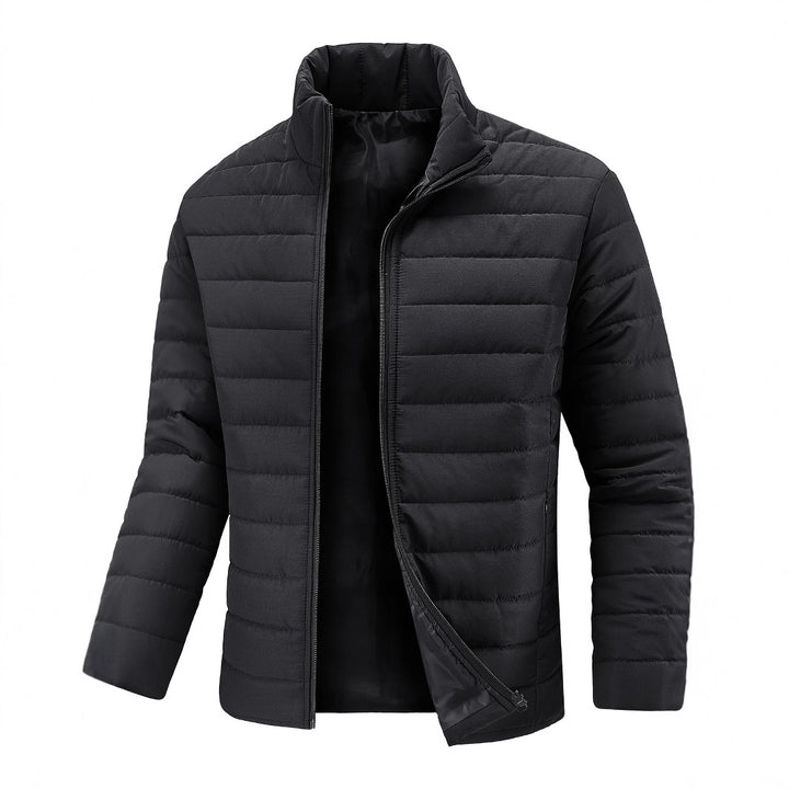 Herren Slim Fit Ultraleichte Thermosteppjacke mit hohem Stehkragen Drune