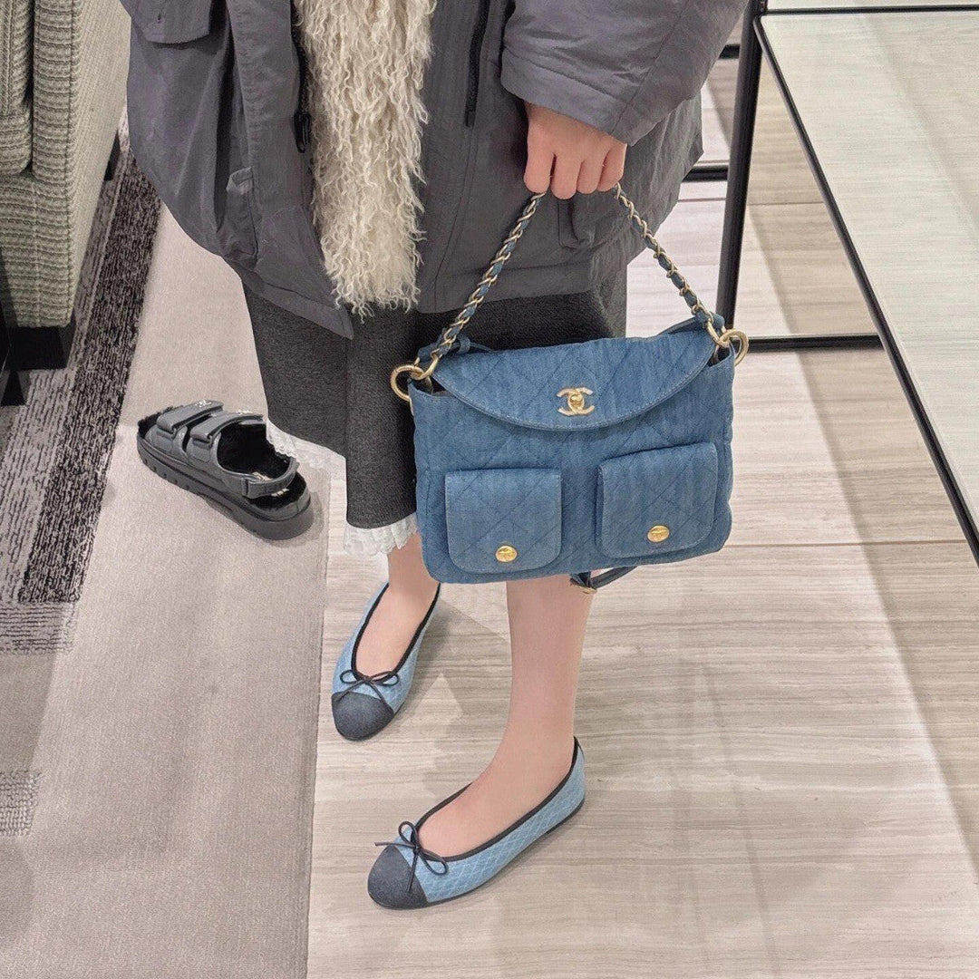 Damen Ballerinas mit elegantem Kontrast-Design und weichem Fußbett Drune