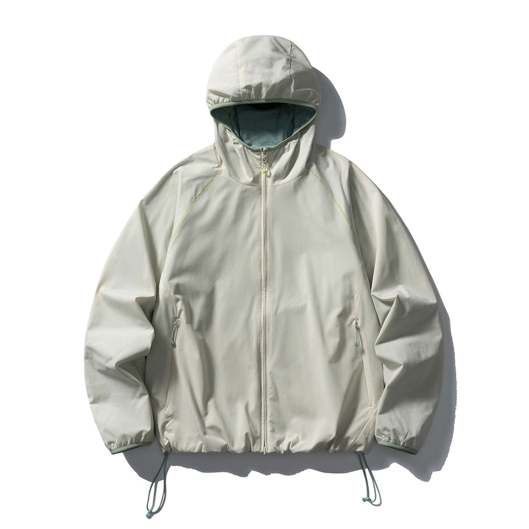 Unisex Leichte Kapuzen‑Softshelljacke mit Fleecegefütterter Innenkapuze und verstellbarem Saum Drune