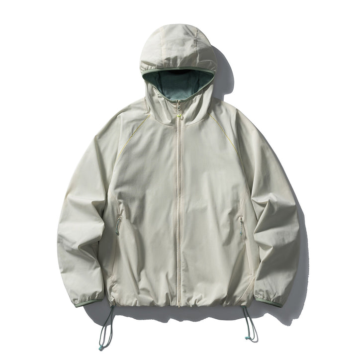 Unisex Leichte Kapuzen‑Softshelljacke mit Fleecegefütterter Innenkapuze und verstellbarem Saum Drune