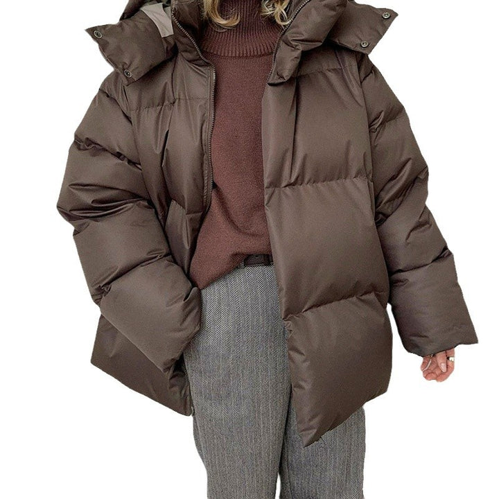 Damen Pufferjacke mit hohem Kragen und seitlichen Eingrifftaschen Drune