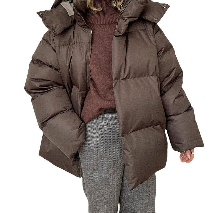 Drune | Damen Hohe Kragen Puffer Jacket mit Taschen