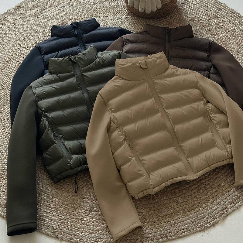 Damen Funktionale Pufferjacke mit Taschen und hohem Kragen Drune