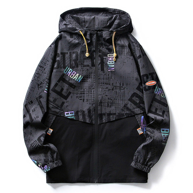 Herren Sportliche Jacke mit Grafischem Design Drune