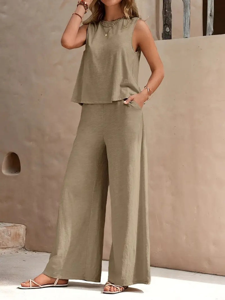 Damen Übergroßes Set aus Oberteil und Hose Drune