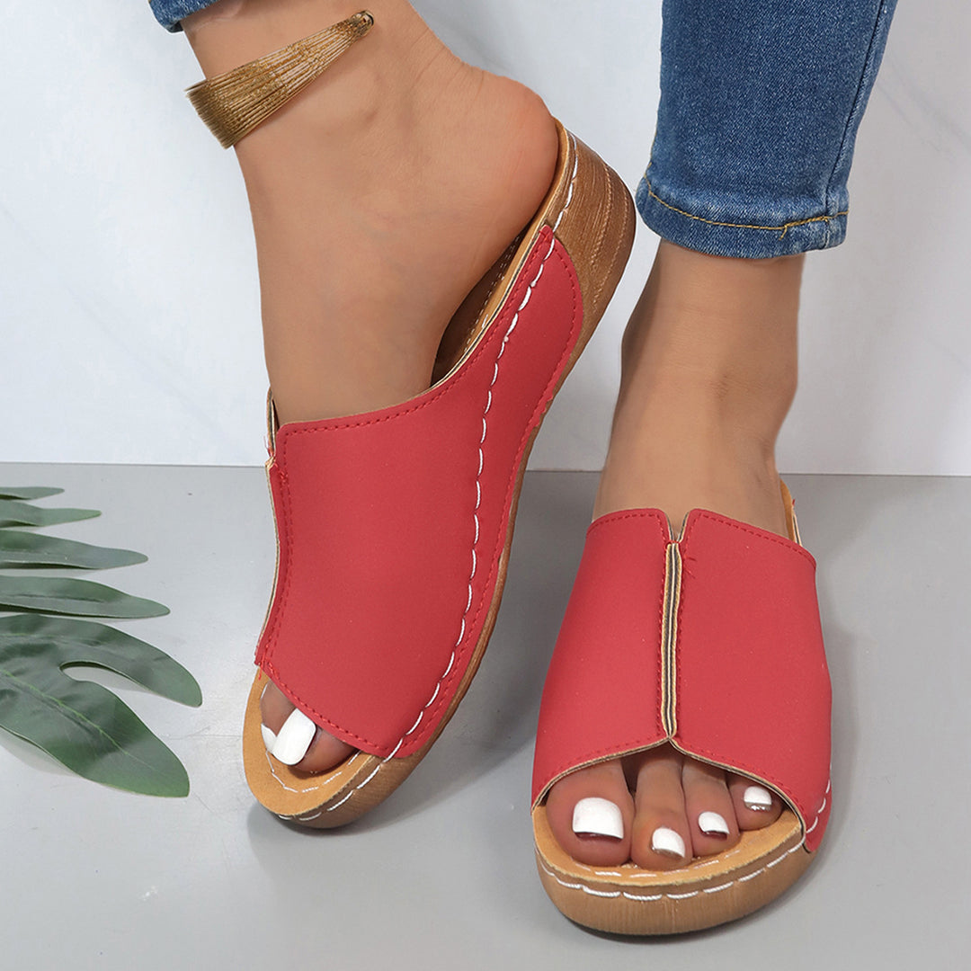 Damen Komfortable Riemensandalen mit anatomisch geformtem Fußbett Drune
