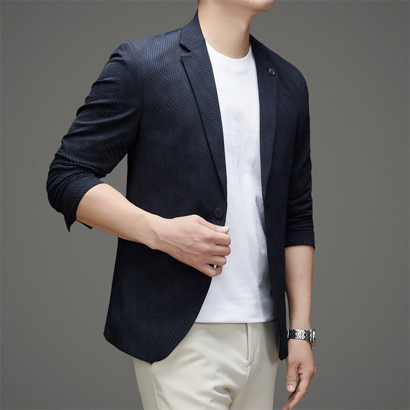 Herren eleganter Blazer mit strukturiertem Design und modischem Schnitt Drune