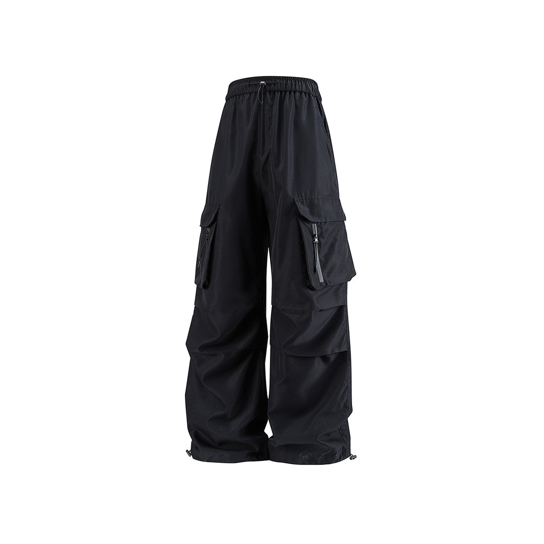 Herren Weite Tech‑Cargo‑Hose mit Elastikbund, Multifach‑Cargotaschen und Kordelabschluss Drune