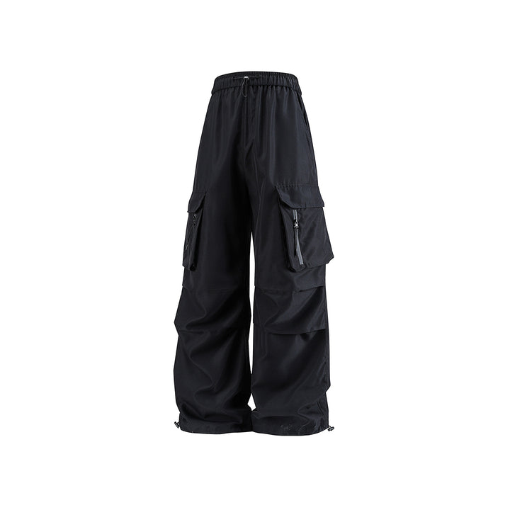 Herren Weite Tech‑Cargo‑Hose mit Elastikbund, Multifach‑Cargotaschen und Kordelabschluss Drune