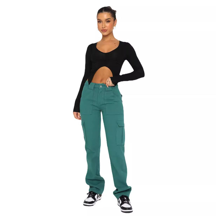 Damen figurbetontes Oberteil mit Cut-Out-Details und verstellbaren Trägern Drune