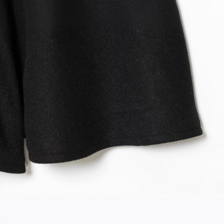 Damen Kurzes Wollcape mit Stehkragen, Bindegürtel und A‑Linien‑Silhouette Drune