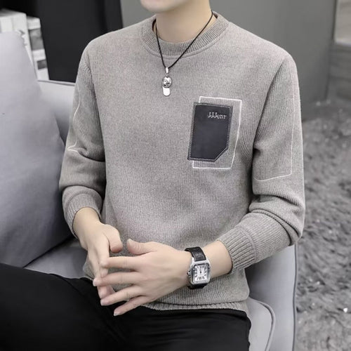 Herren Bequemer Strickpullover mit praktischen Taschen Drune