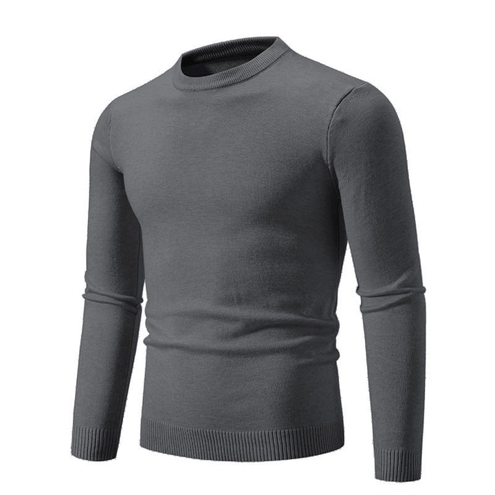 Herren eleganter Rundhals-Pullover aus feiner Baumwolle Drune
