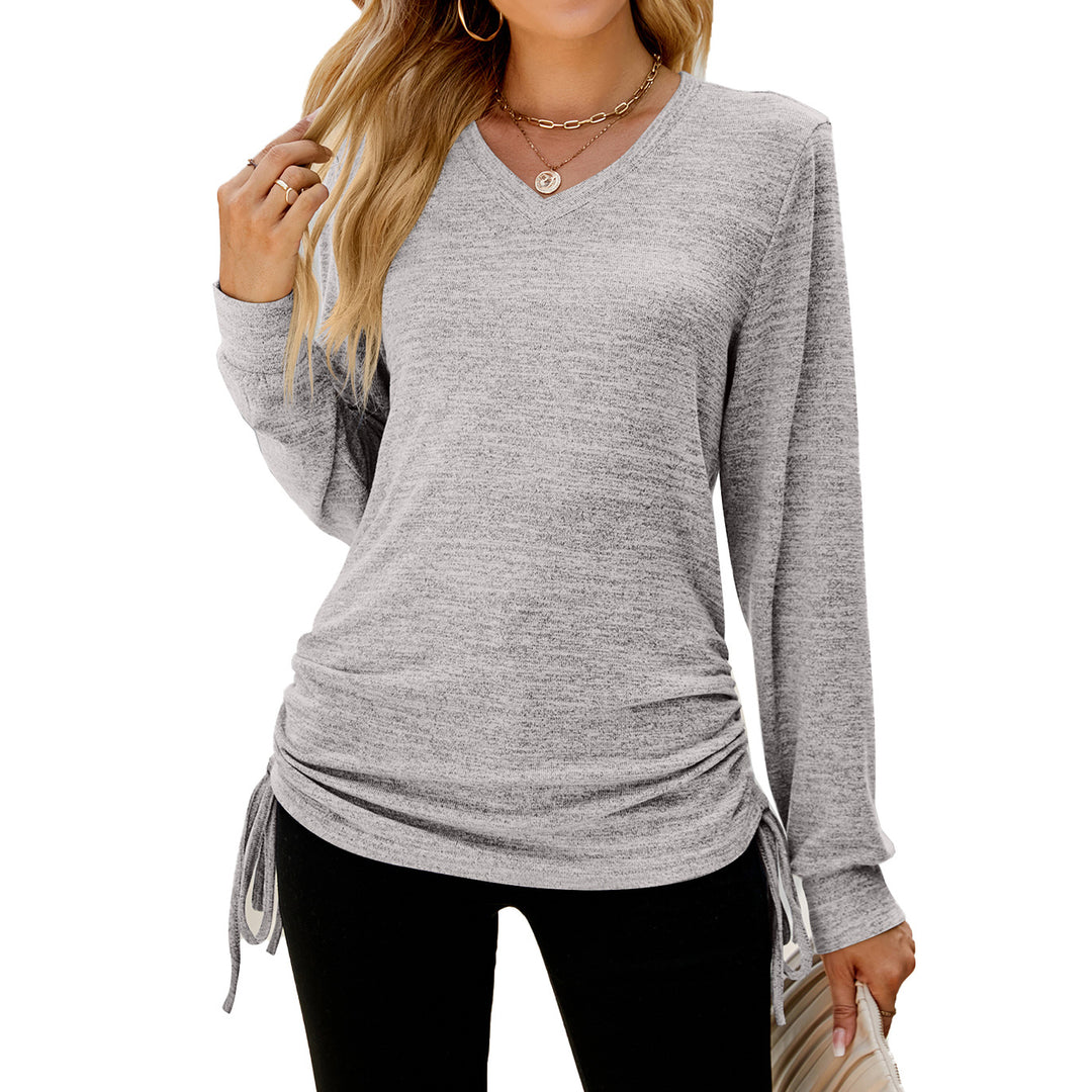 Damen Langarmshirt mit verstellbarem Bund Drune