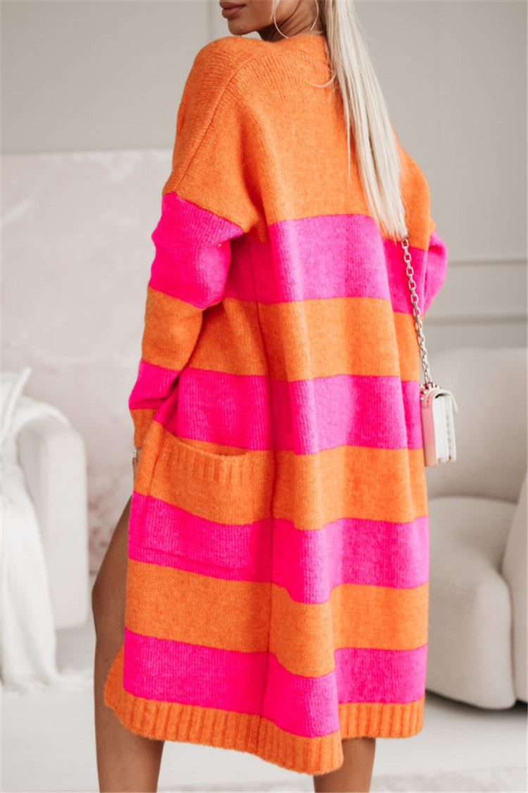 Drune | Bunte karierte Strickjacke für Herbst und Winter