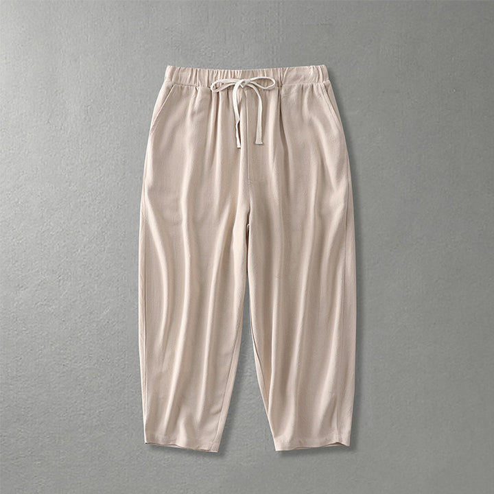 Damen Locker geschnittene Freizeit-Hose mit elastischem Bund und Tunnelzug Drune
