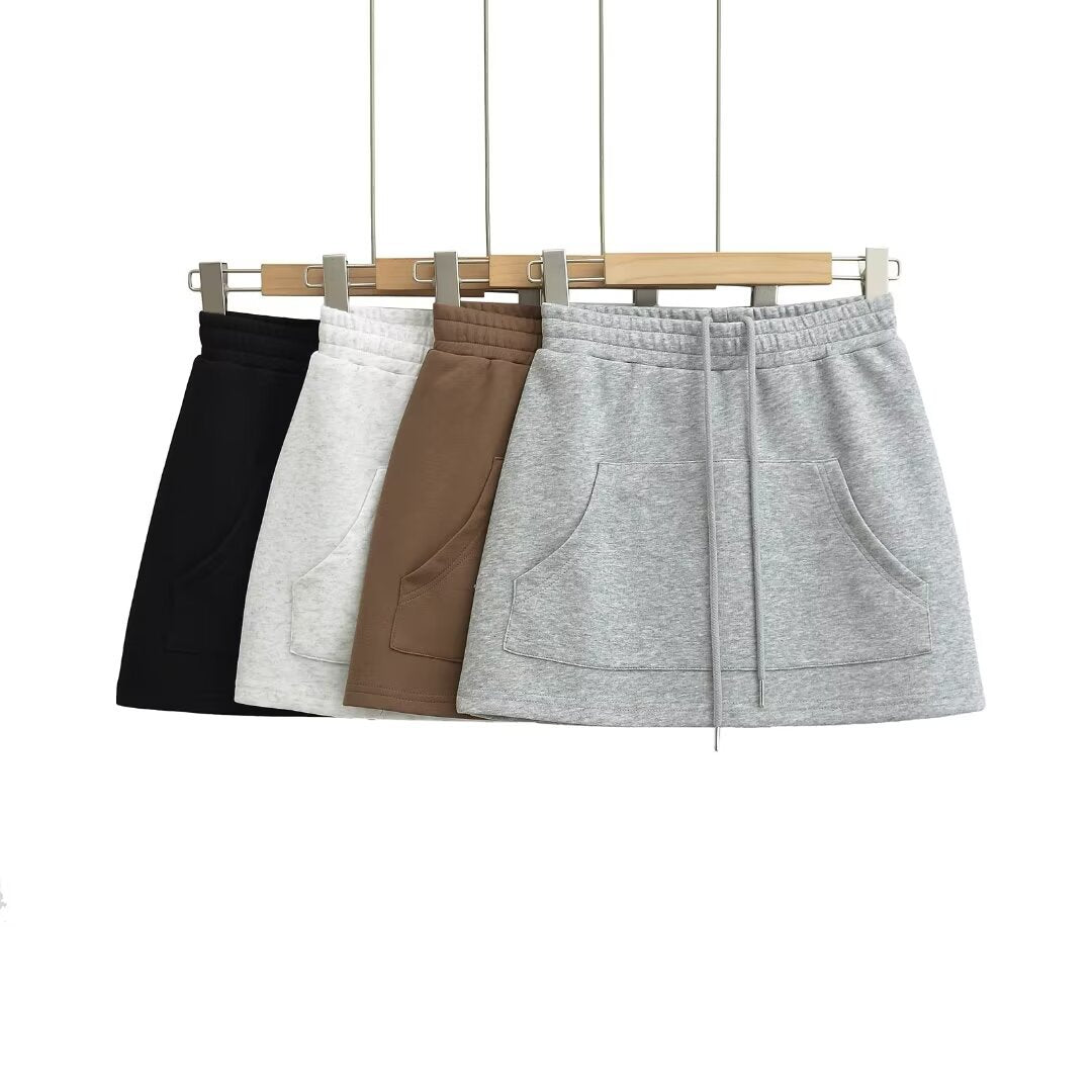 Damen Sweatrock mit elastischem Bund und praktischen Seitentaschen Drune