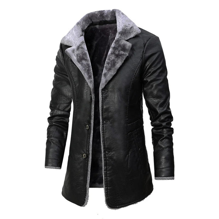Herren Elegante Lammfelljacke mit modernem Schnitt Drune