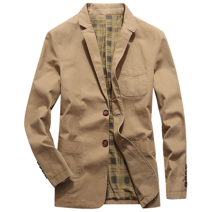 Herren Sakko im Field‑Stil aus Premium‑Canvas mit aufgesetzten Taschen Drune