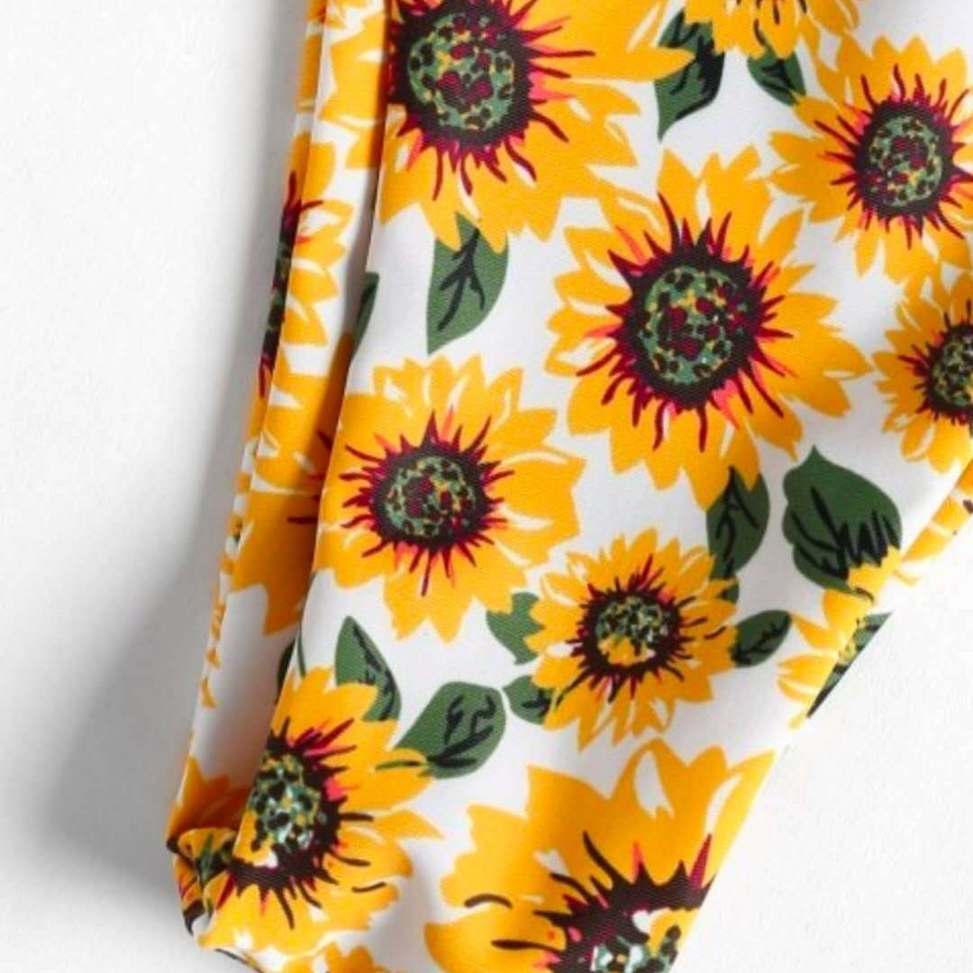 Damen Haarband mit verspieltem Sonnenblumenmuster Drune