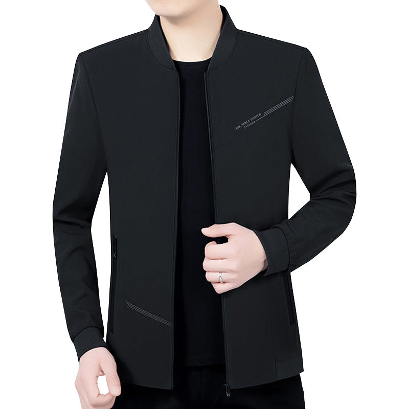 Herren Leichte Softshell-Traveljacke mit Stehkragen und Reißverschluss Drune