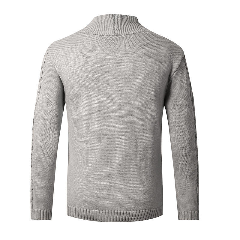 Herren Strickcardigan mit Schalkragen, Zopfmuster und Knopfleiste Drune