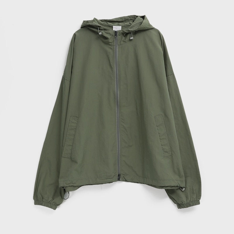 Damen lässige Übergangsjacke mit hohem Kragen und verstellbarem Kordelzug Drune 1772505648