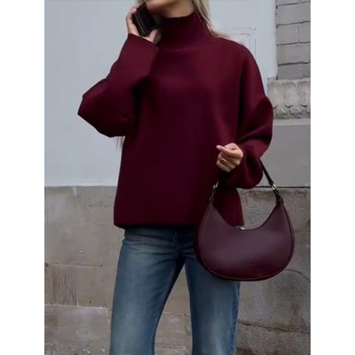 Damen modischer Oversized Pullover mit lässigem Schnitt und weichem Material Drune