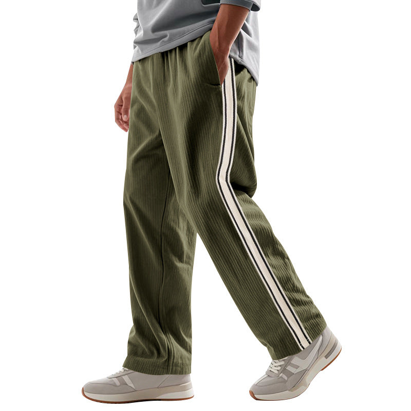 Herren Komfortable Sporthose mit seitlichen Streifen Drune
