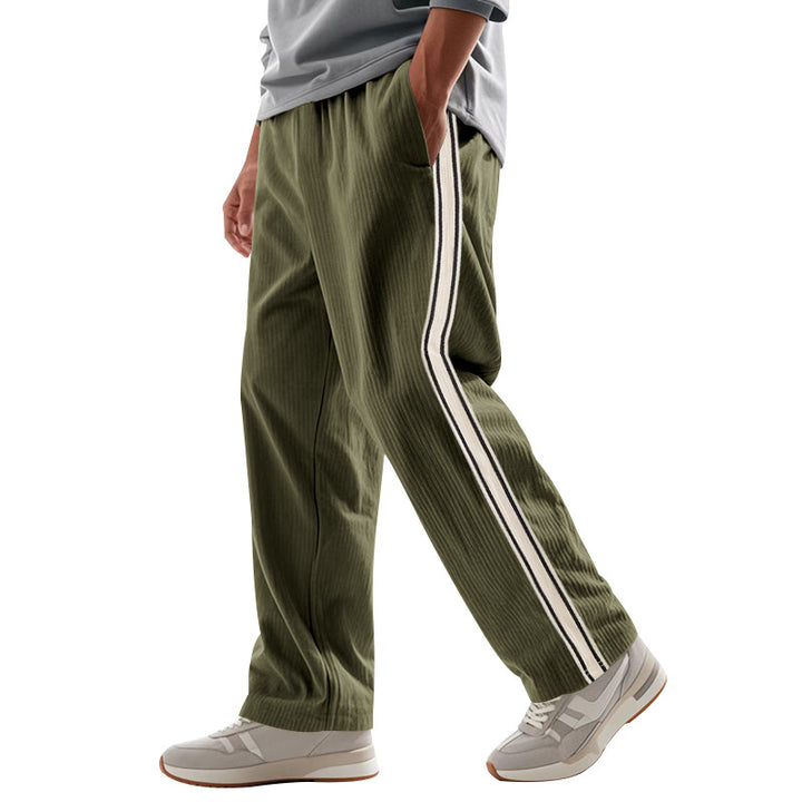 Herren Komfortable Sporthose mit seitlichen Streifen Drune