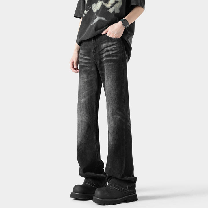 Herren Weitgeschnittene Jeans mit ausgefallenem Design Drune