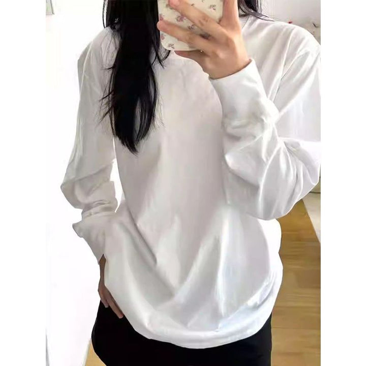 Damen Bequemer und lässiger Langarmshirt Drune
