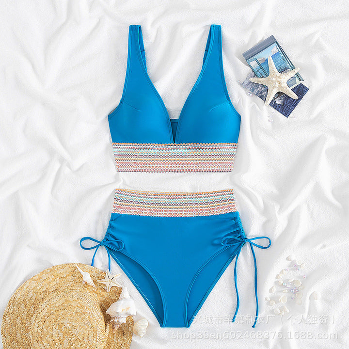 Damen Hochgeschnittener Sportbikini Drune
