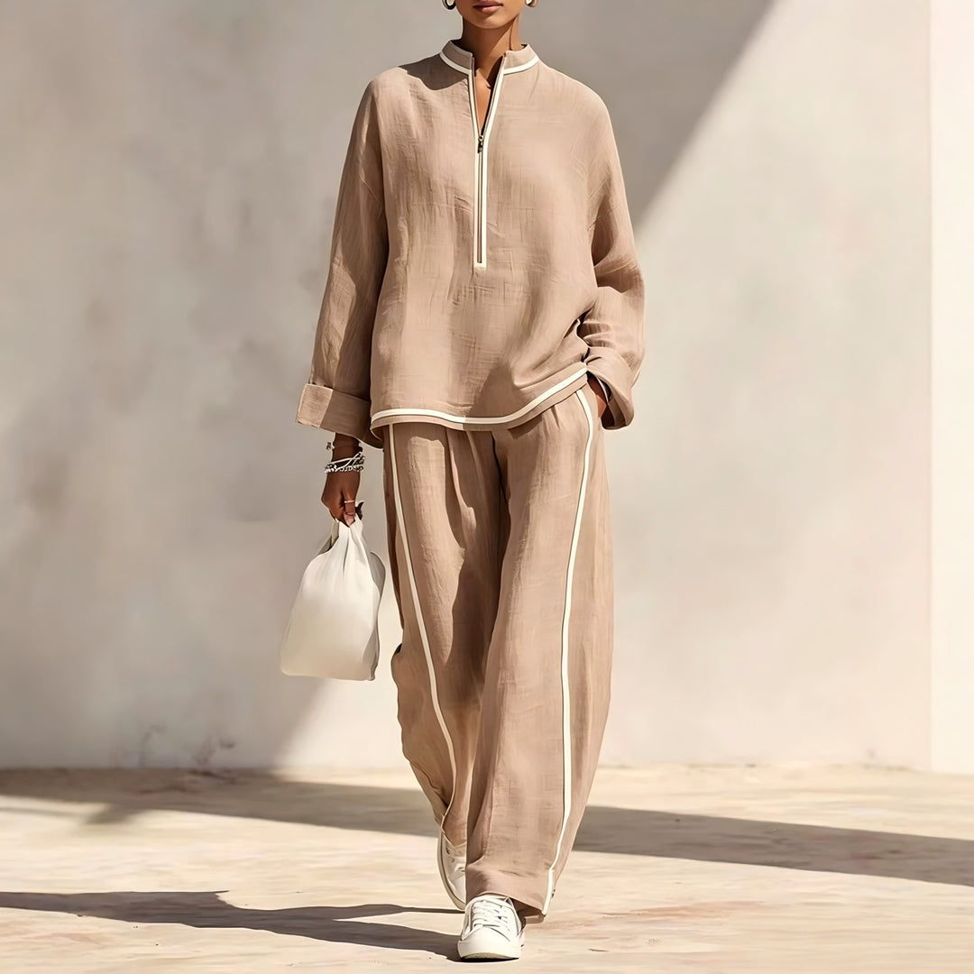 Damen Luftiges und elegantes Pyjama-Set Drune