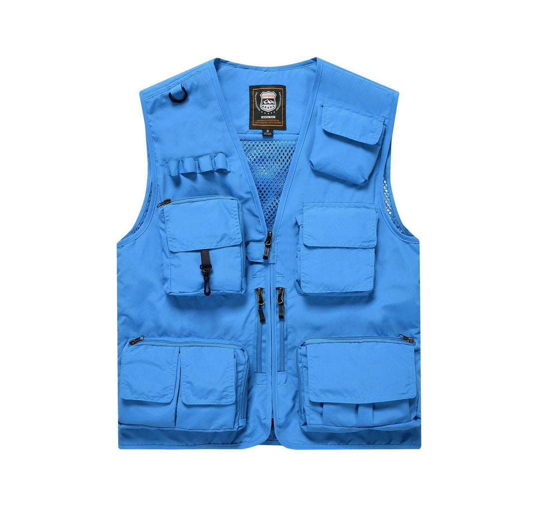 Herren Multifunktionale Angel- und Utilityweste mit Mesh‑Einsatz Drune