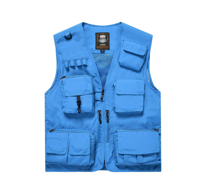 Herren Multifunktionale Angel- und Utilityweste mit Mesh‑Einsatz Drune