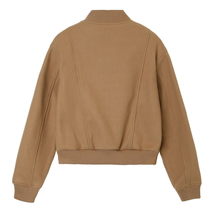 Damen Modische Kurzjacke mit Druckknöpfen Drune