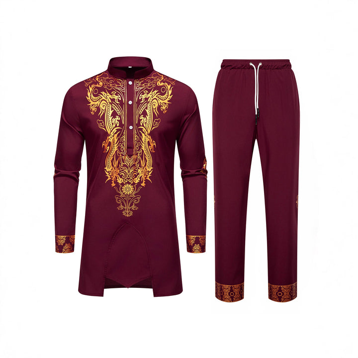 Herren Tunika- und Freizeithosen-Set Drune