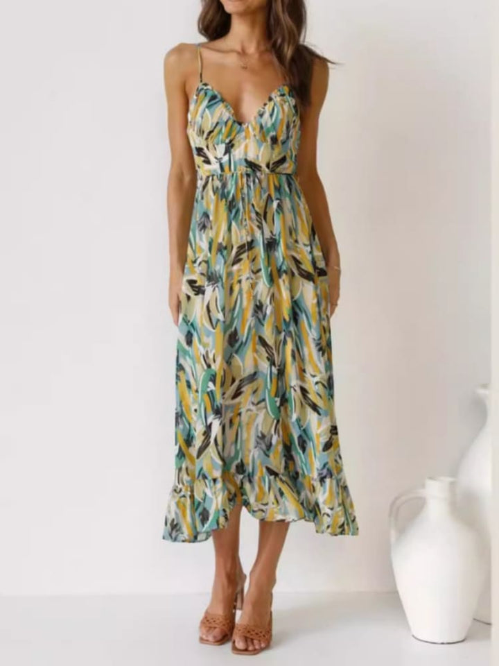 Drune | Damenkleid Mit Blumenmuster Und Rüschen