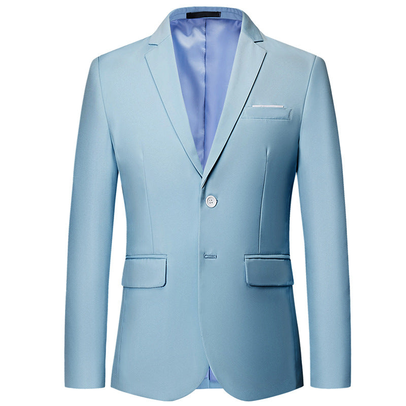 Herren nan tailliertes Sakko mit schmaler Silhouette, Stretchanteil und Pattentaschen Drune