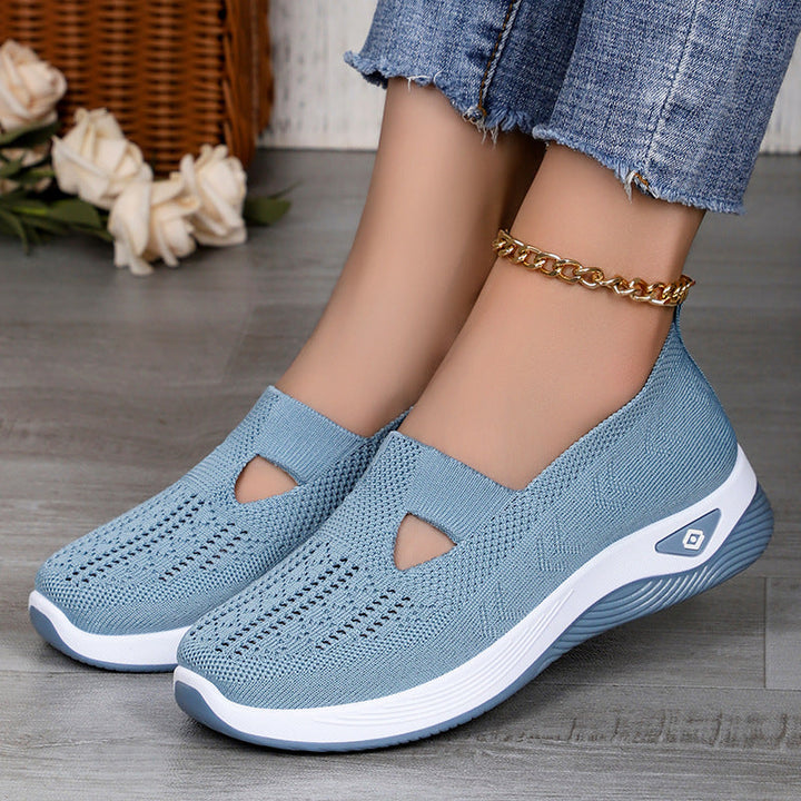 Damen Atmungsaktive Freizeit-Slipper mit elastischem Einschlupf und flexibler Sohle Drune