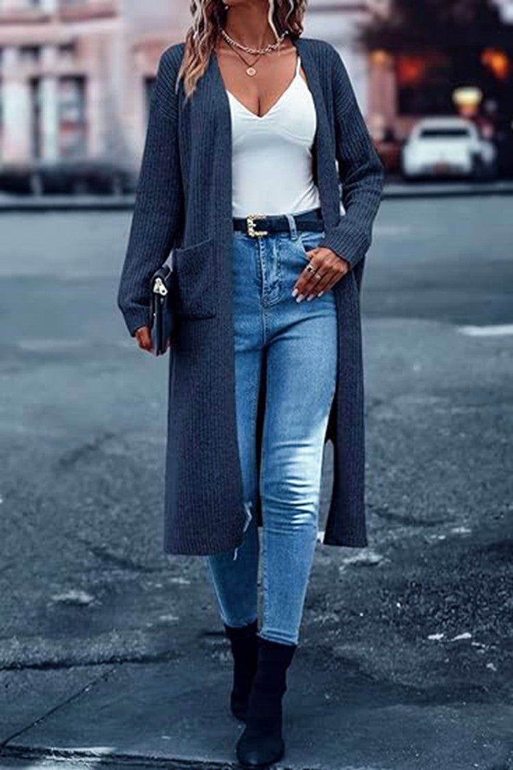 Damen Langstrickjacke Drune