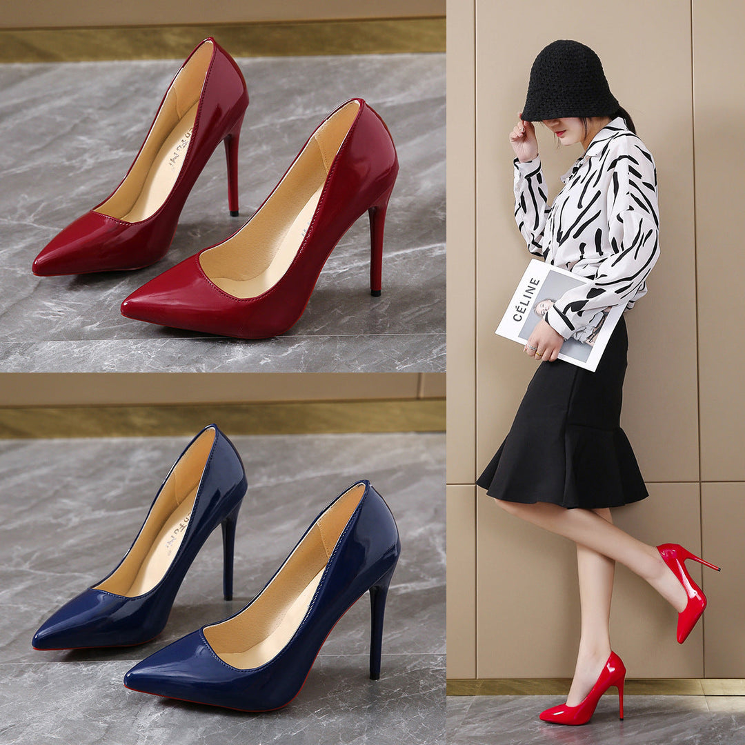 Damen elegante High-Heels mit klassischem spitzem Design Drune