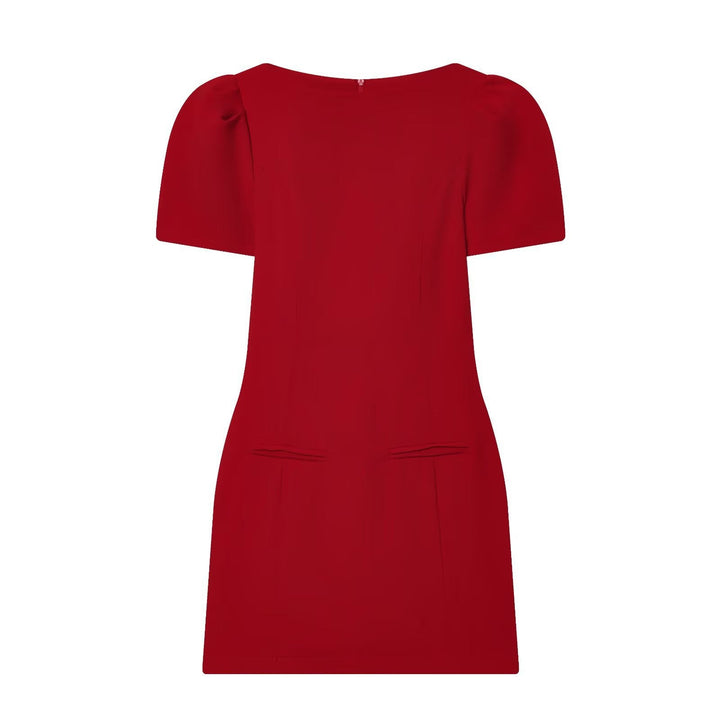 Damenkleid mit Puffärmeln und tailliertem Schnitt Drune