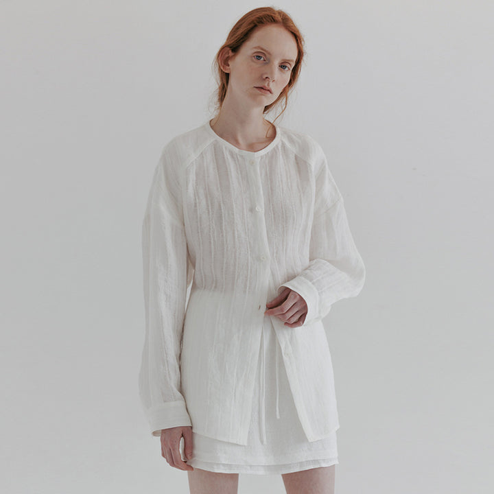 Damen lässige Longshirts mit feiner Struktur Drune