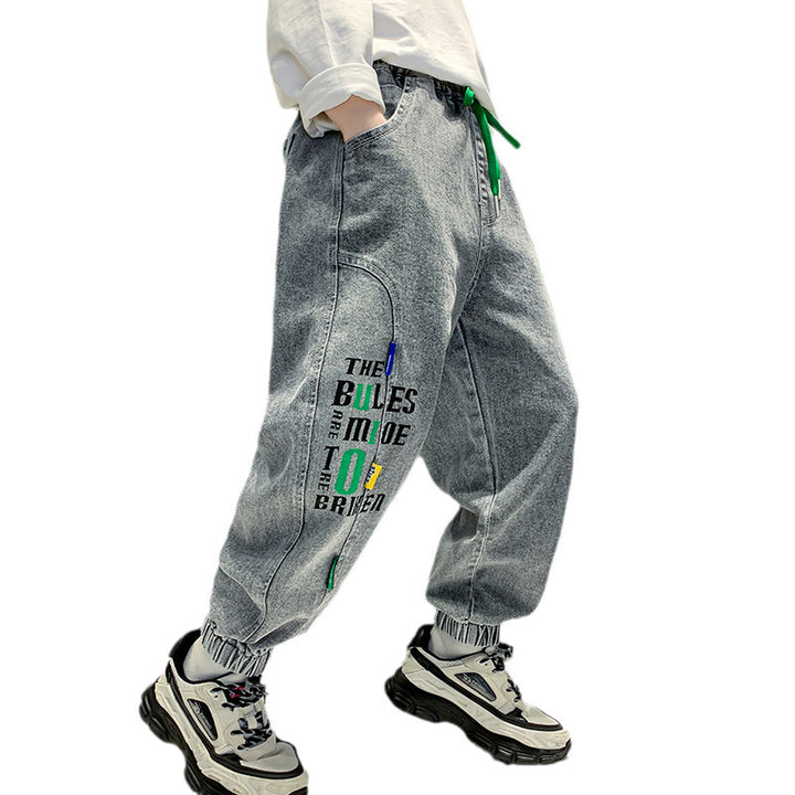 Unisex lässige Baggy-Hose mit einzigartigem Schriftzug Drune