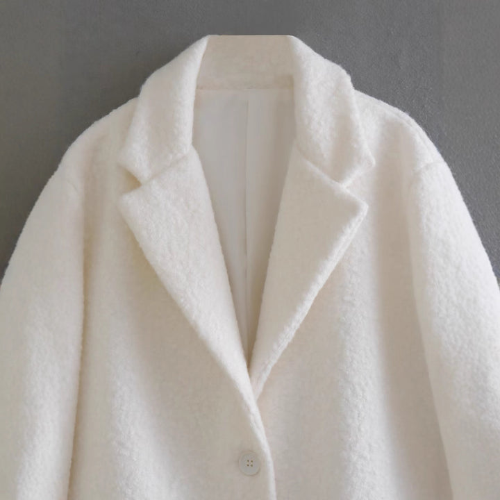 Damen oversize Wollmantel Drune